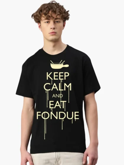T-Shirt EAT FONDUE – Bild 2