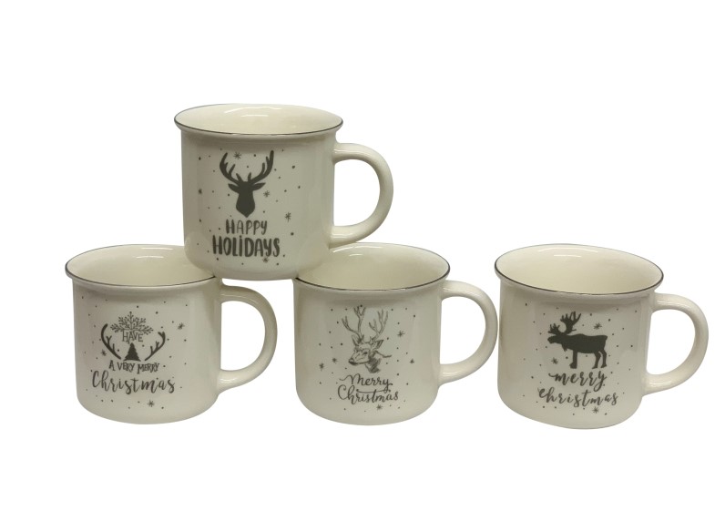 XMAS Tassen 4er Set mit 4 Designs – Bild 3