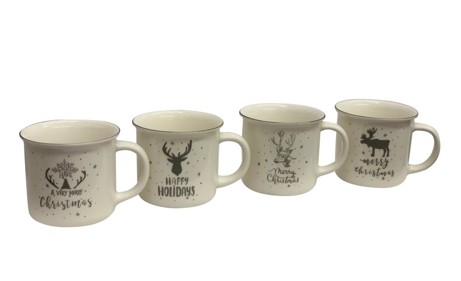 XMAS Tassen 4er Set mit 4 Designs